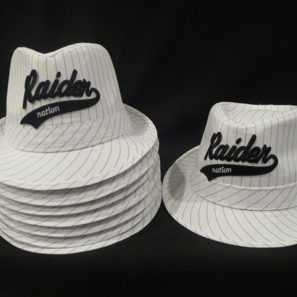 RAIDER NATION / Lot of 6 fedoras / white